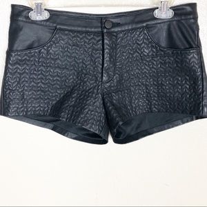 Zara Black Faux Leather Shorts Sz. Small